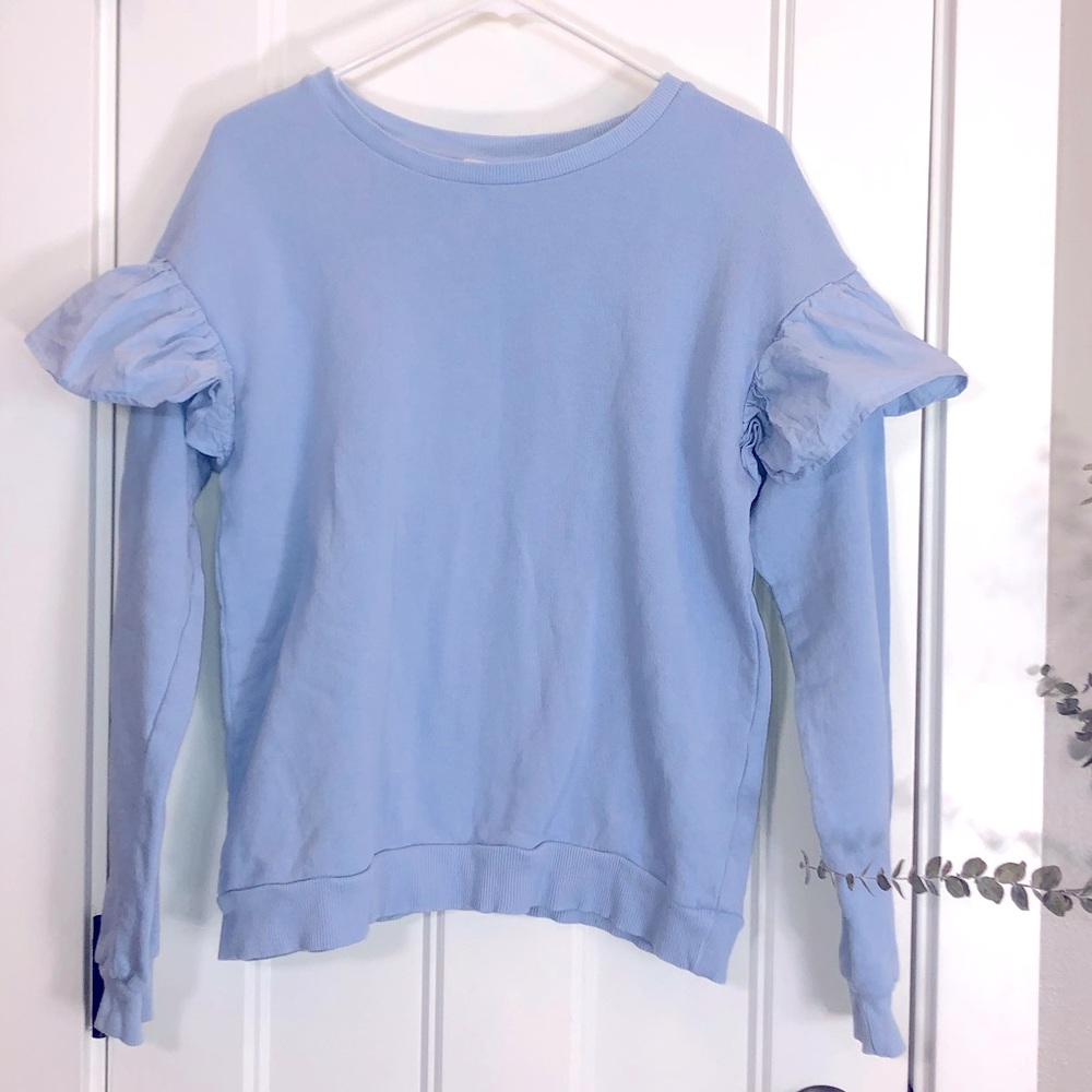 H&M ruffle sweatshirt
